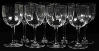 Appraisal: BACCARAT 'MONTAIGNE-OPTIC' WATER GOBLETS H Stamped