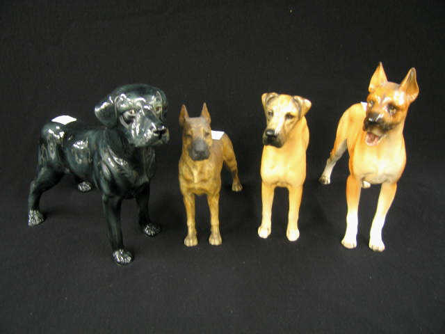 Appraisal: Lot of Dog Figurines two are signed Beswick