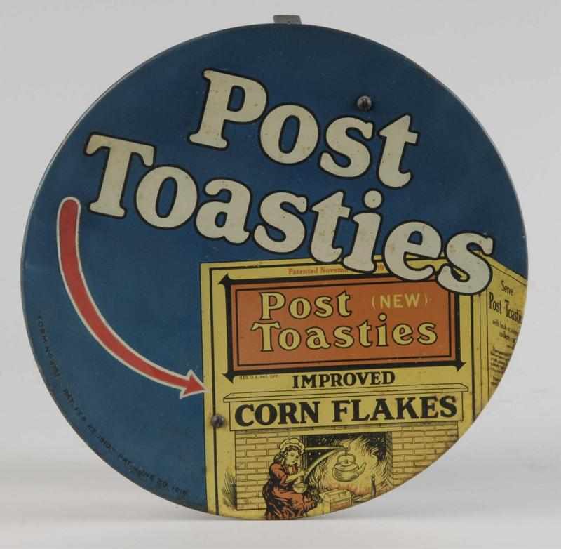 Appraisal: Tin Post Toasties String Holder Description Circa to A few