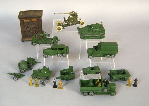 Appraisal: Thirteen Dinky toys army related toys and figures together with