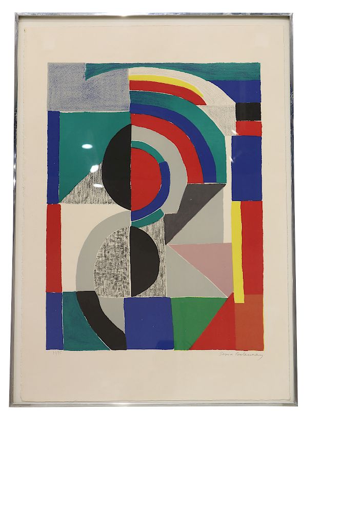 Appraisal: Sonia Delaunay Lithograph Icon Icon color lithograph by Sonia Delaunay