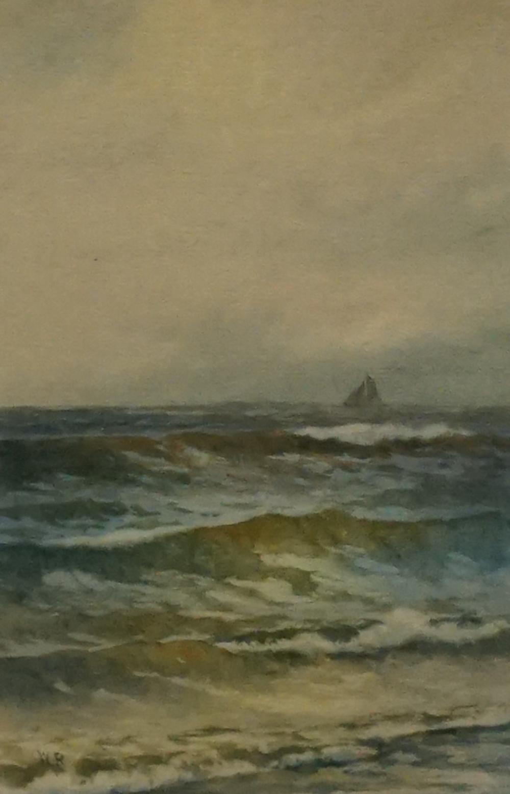 Appraisal: Walter DuBois Richards American b Waves on the Shore Watercolor