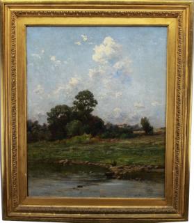 Appraisal: John Hammer - Landscape Signed lower right Oil Masonite Sight