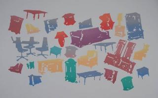 Appraisal: Roger Benedetti silkscreen Roger Benedetti American th st c -