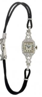 Appraisal: Hamilton Platinum Diamond Ladies Wrist Watch Hamilton Hamilton platinum diamond