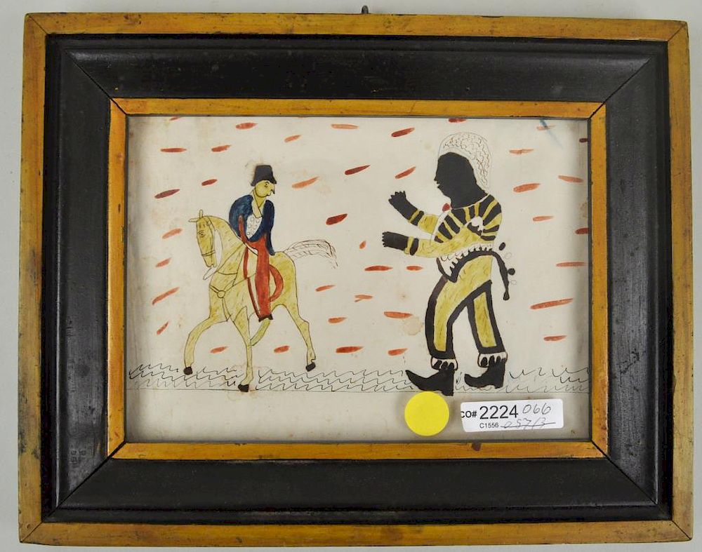 Appraisal: Folk Art W C Rider Zouave Soldier framed not examined