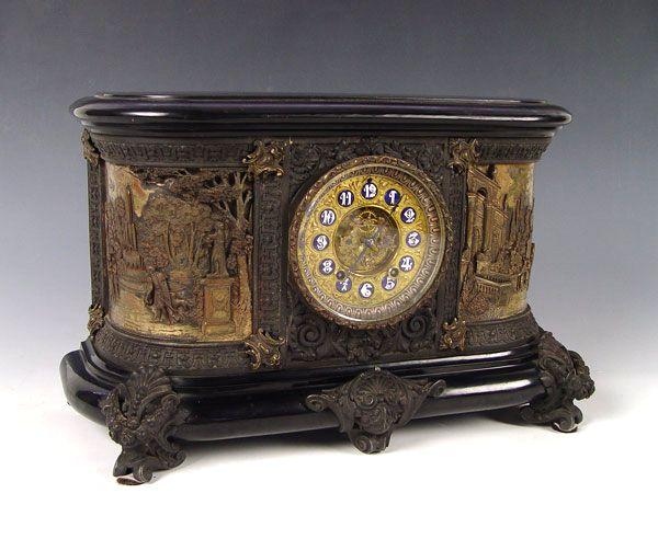 Appraisal: ANSONIA FINELY DETAILED ''VIRGINIA'' MANTLE CLOCK Known as the ''Virginia''