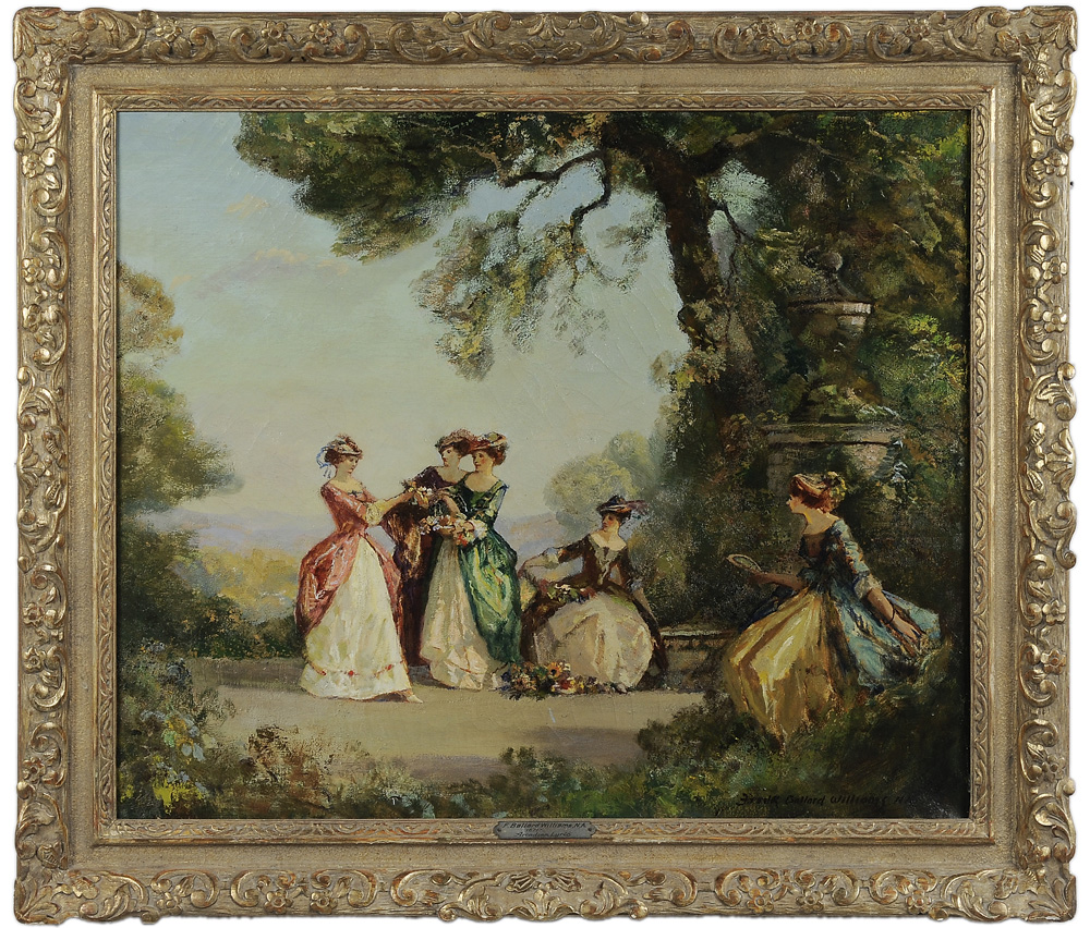 Appraisal: Frederick Ballard Williams American - Elegant Party in a Garden