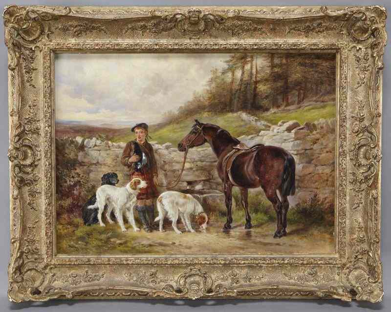 Appraisal: James Hardy Jr ''The Young Ghillie Knox Scotland'' oil painting