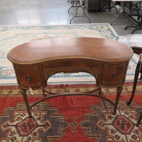 Appraisal: French Kidney Shape Vanity or Desk X top