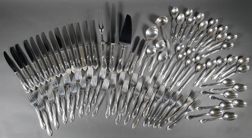 Appraisal: Sterling flatware in Rhapsody pattern by International Silver pieces total