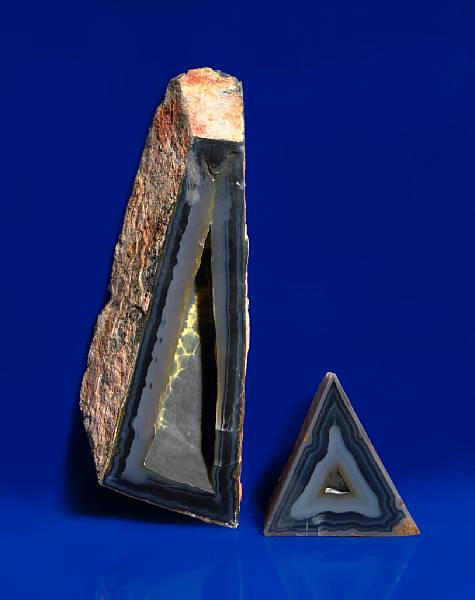 Appraisal: Without Reserve Brazil Polyhedral agate occurs when angular voids between