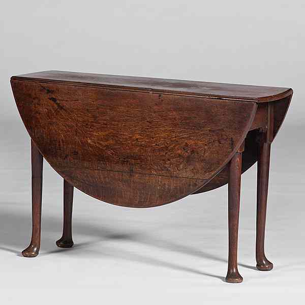 Appraisal: Queen Anne Drop-Leaf Table English th century A Queen Anne