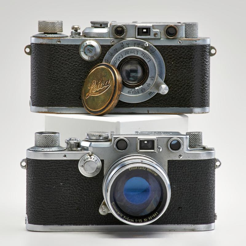 Appraisal: LEICA CAMERAS Two model F one with a Ernst Leitz