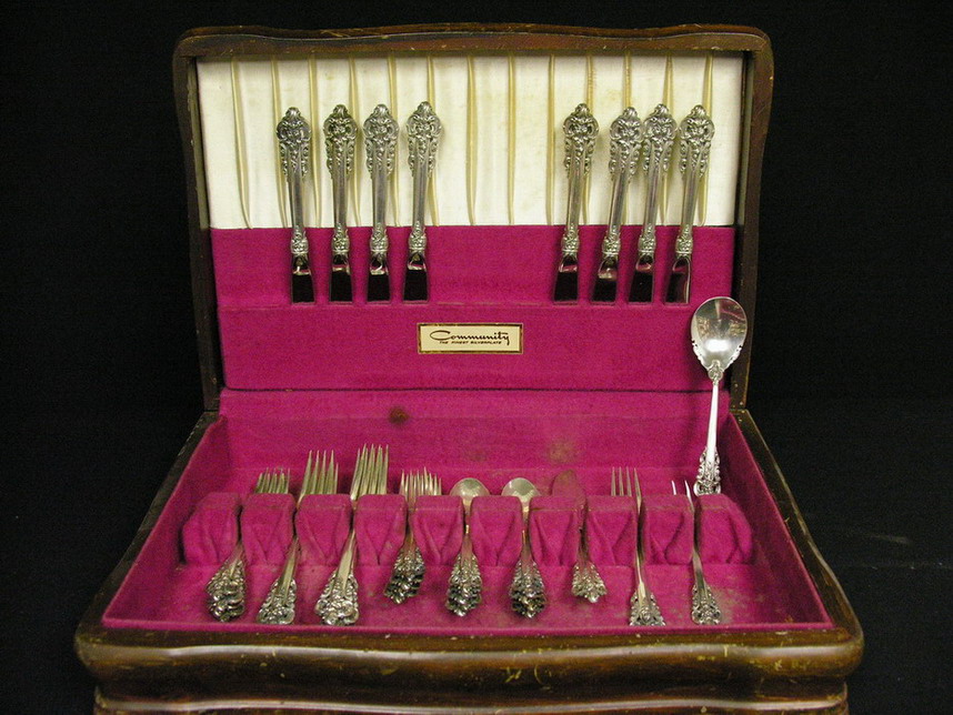 Appraisal: PC WALLACE GRANDE BAROQUE STERLING FLATWARE - Knives - Forks