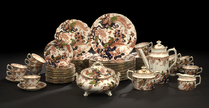 Appraisal: Seventy-Nine-Piece Royal Crown Derby Porcelain Partial Dinner Service for Sixteen