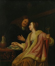 Appraisal: After Frans van Mieris the Elder Dutch ca A Meal