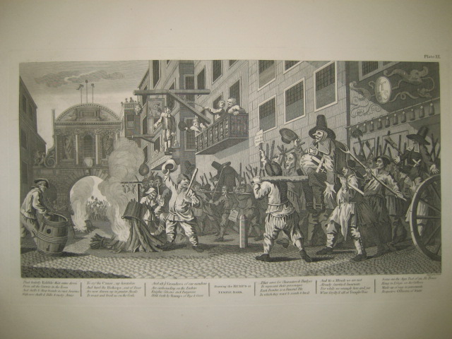 Appraisal: AFTER WILLIAM HOGARTH - A portfolio of various engravings including