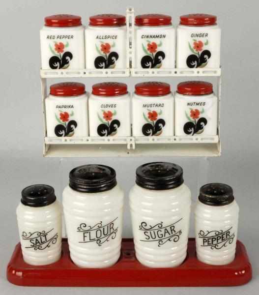 Appraisal: Lot of Range Spice Salt and Pepper Sets Description s