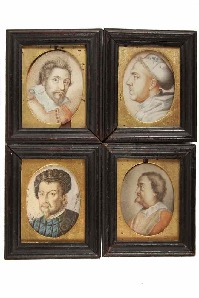 Appraisal: OLD MASTERS EUROPEAN MINIATURE PORTRAITS - th- th c Miniature