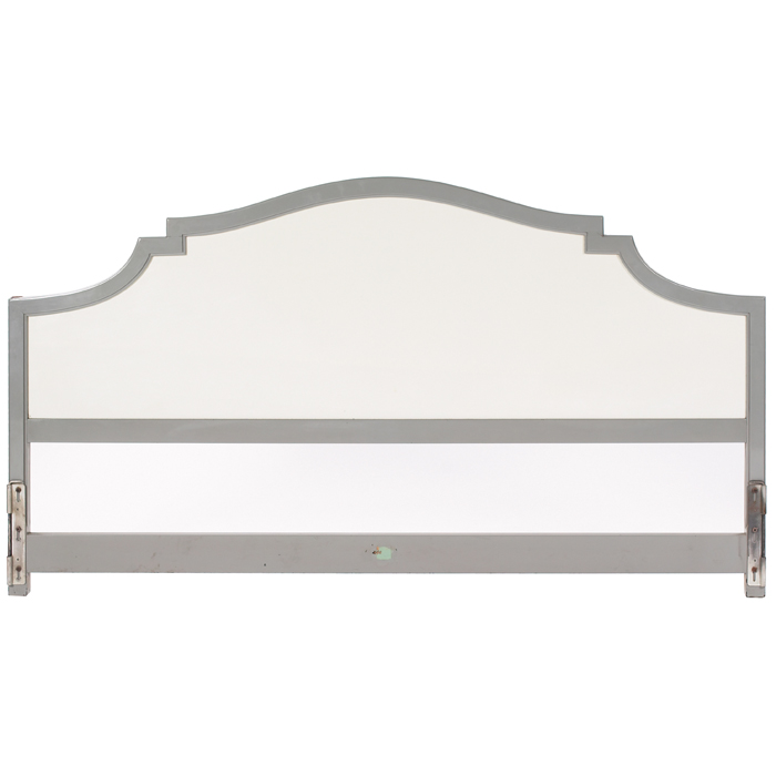 Appraisal: Kittinger Mandarin headboard king size gray and white w x