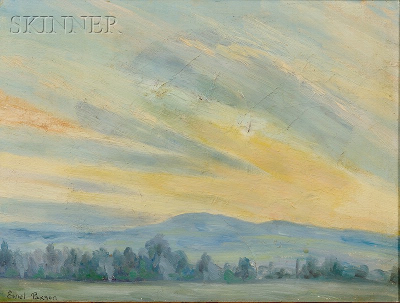 Appraisal: Ethel Easton Paxson American - Vermont Sunrise Signed Ethel Paxson