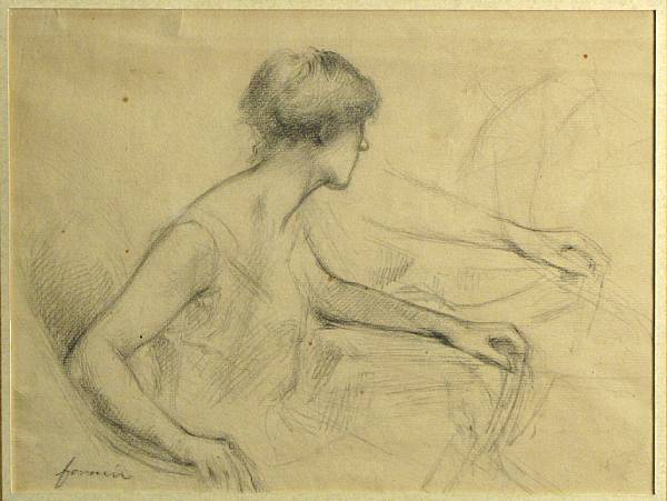 Appraisal: Attributed to Jean Louis Forain French - A study of