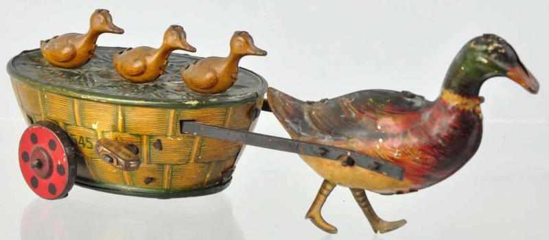 Appraisal: Tin Litho Lehmann Quack-Quack Wind-Up Toy German Working Original legs