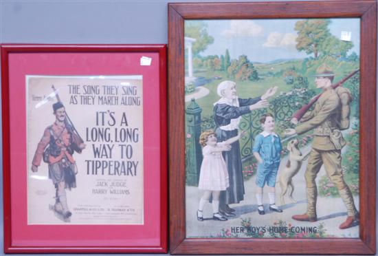 Appraisal: TWO MILITARY RELATED PRINTS Property from the home of Westport