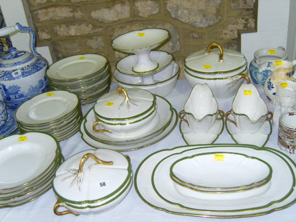 Appraisal: An extensive collection of early th century Limoges dinner wares