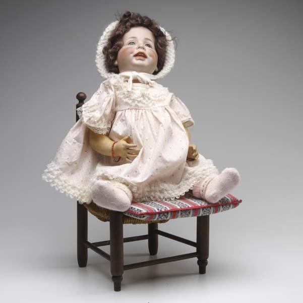 Appraisal: BISQUE HEAD DOLL Simon Halbig German bisque head doll with