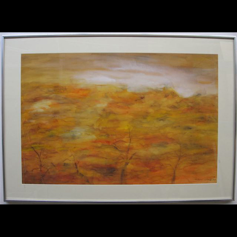 Appraisal: GERSHON ISKOWITZ - CANADIAN AUTUMN LANDSCAPE WATERCOLOUR SIGNED AND DATED