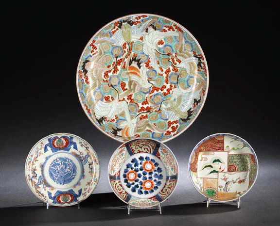 Appraisal: Interesting Japanese Imari Porcelain Charger first half th century decorated