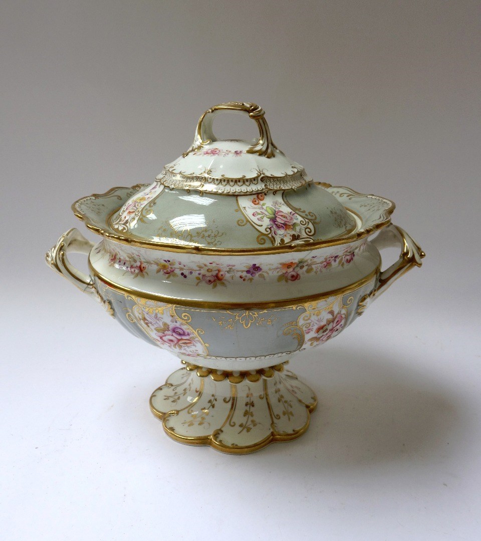 Appraisal: A Ridgway porcelain soup tureen and cover 's printed and