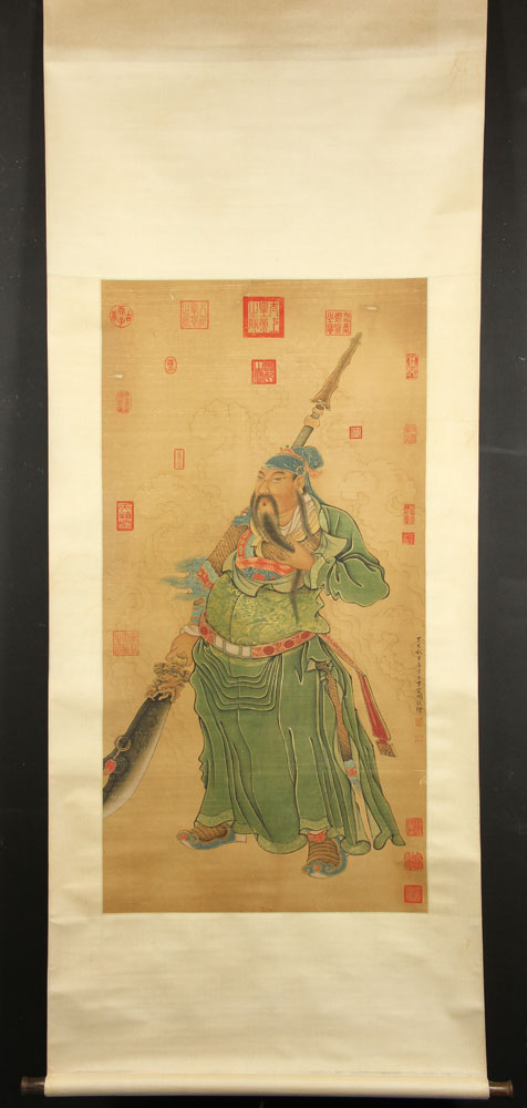 Appraisal: - Chinese W C Scroll of Gen Guan Yu Chinese