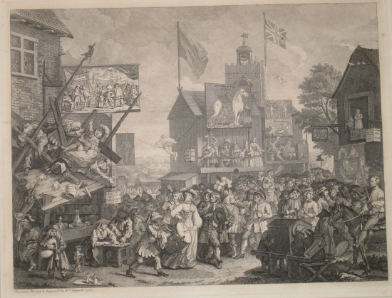 Appraisal: WILLIAM HOGARTH Southwark Fair Engraving - x mm x inches