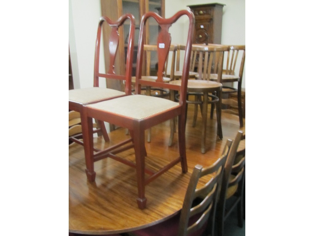 Appraisal: Set of four bentwood chairs and ten assorted chairs