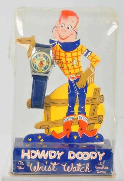 Appraisal: Howdy Doody Watch in Original Display Box Includes original plastic