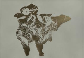 Appraisal: Mary Spain silkscreen Mary Spain American - - ''Mama Bird''-