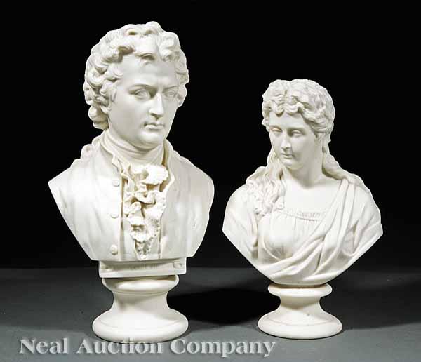 Appraisal: An Antique English Parian Bust of Johann Wolfgang von Goethe