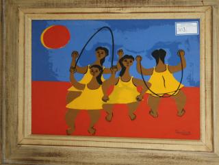 Appraisal: Judson Reynolds Briggs American - Mexican Girls Jumping rope- serigraph