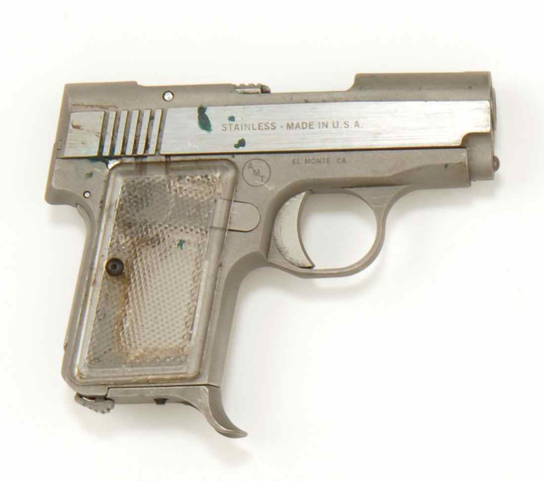 Appraisal: AMT BACK-UP MODEL SEMIAUTOMATIC PISTOL mm Serial Stainless steel finish