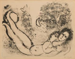 Appraisal: MARC CHAGALL French MARC CHAGALL French - NU DE VENCElithograph