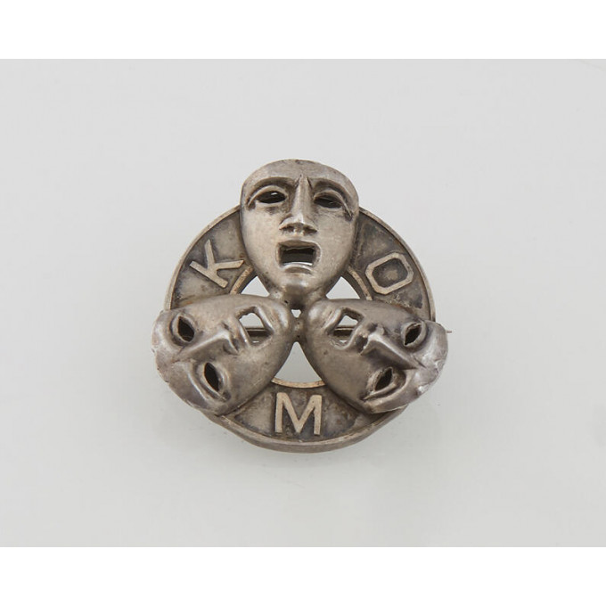 Appraisal: Mardi Gras- Krewe of Momus Brooch Krewe Favor Three Masks