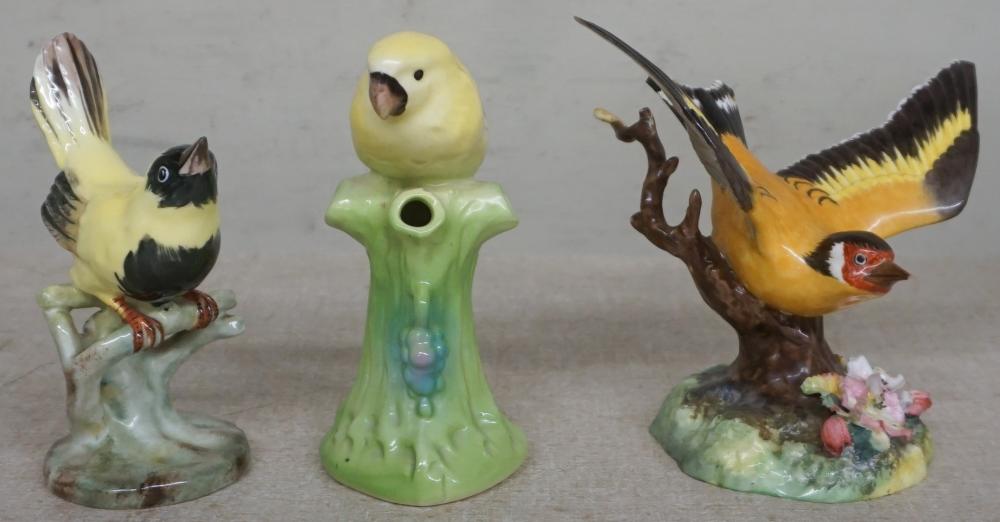 Appraisal: ONE ROYAL CROWN DERBY AND TWO OTHER PORCELAIN BIRD FIGURINES