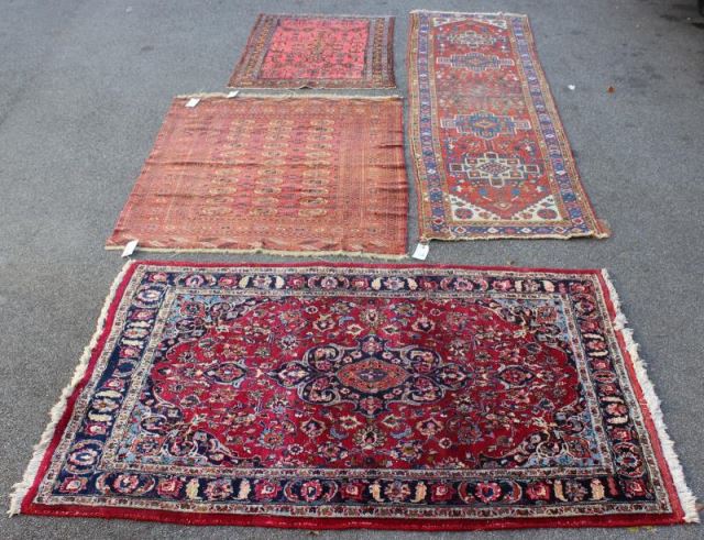 Appraisal: Antique Persian Scatter Carpet Includes carpets From an Upper Nyack