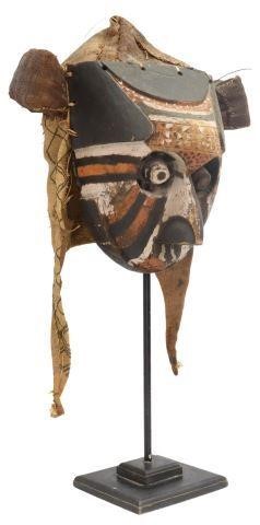 Appraisal: Central African carved wood mask Pwoom Itok Kuba Bakuba peoples