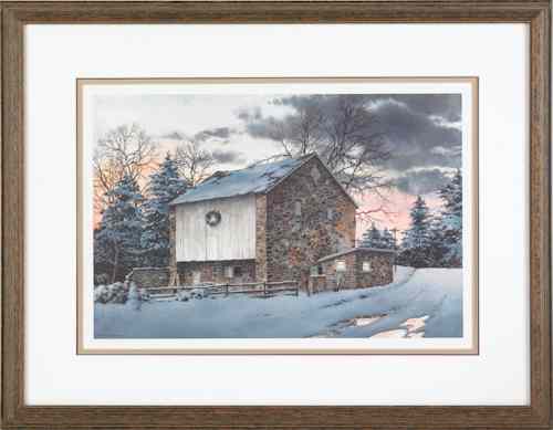 Appraisal: Richard Bollinger limited edition lithograph of a barn numbered x