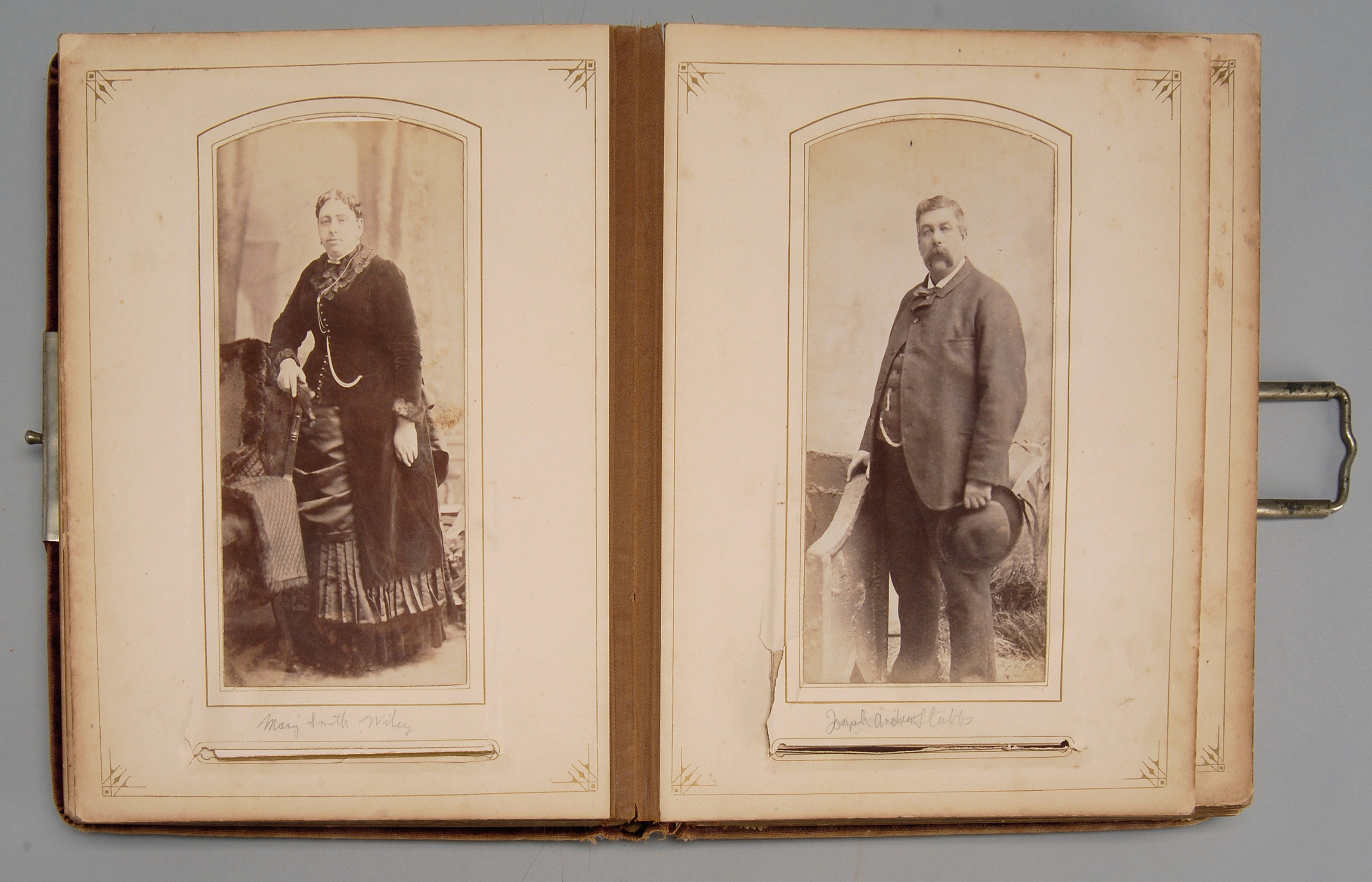 Appraisal: PHOTO ALBUM Late th CenturyIncludes members of the Doane Stubbs