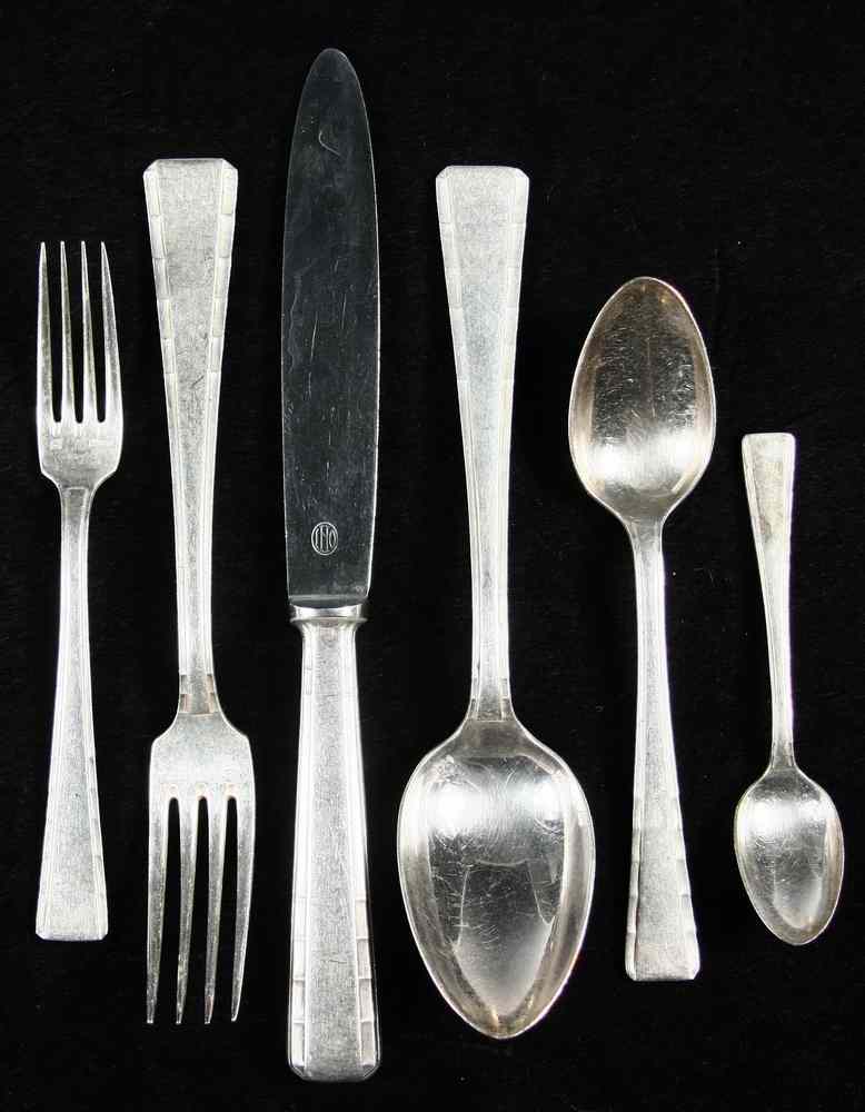 Appraisal: PCS SILVER PLATE FLATWARE SET - French Silver Plate Partial